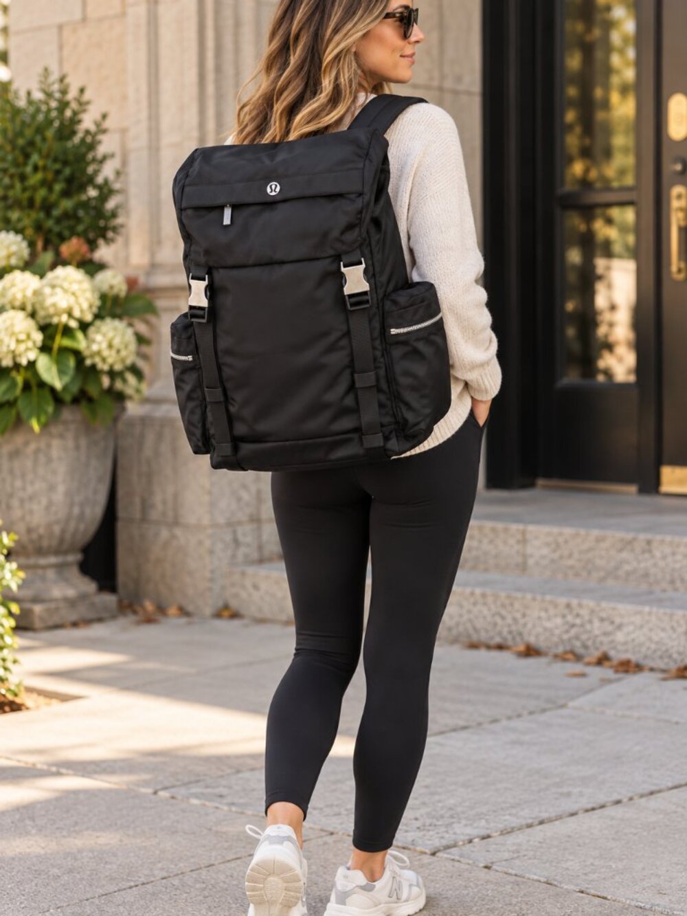 Lululemon Wunderlust Backpack 25L Black Laptop Travel Yoga Gym Work Unisex